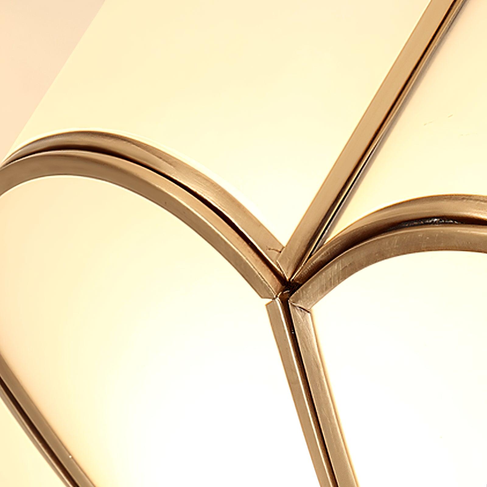 Koperen Plafondlamp van Messing & Glas