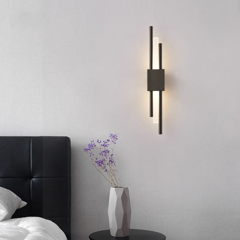 Moderne Gouden LED Wandlamp | Minimalistische Wandlamp Voor Slaapkamer & Woonkamer