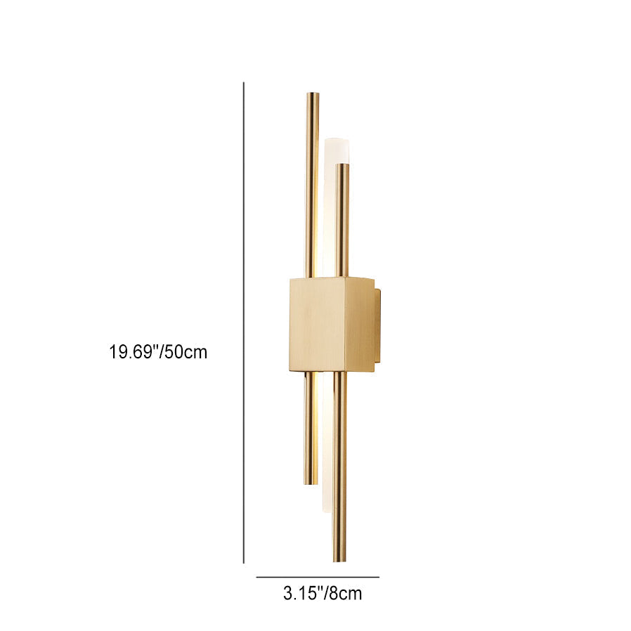 Moderne Gouden LED Wandlamp | Minimalistische Wandlamp Voor Slaapkamer & Woonkamer