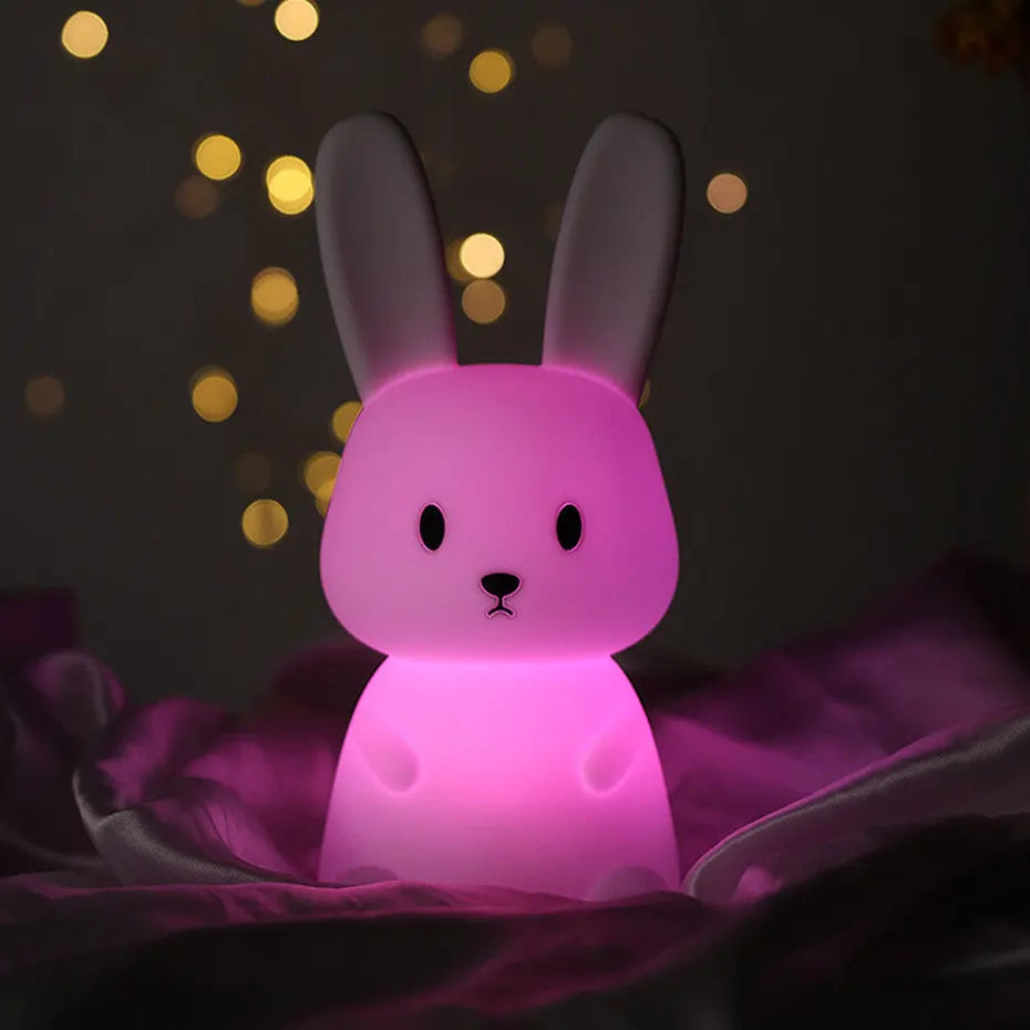 Lumio - Lief Konijn Nachtlampje met LED en Aanraaksensor