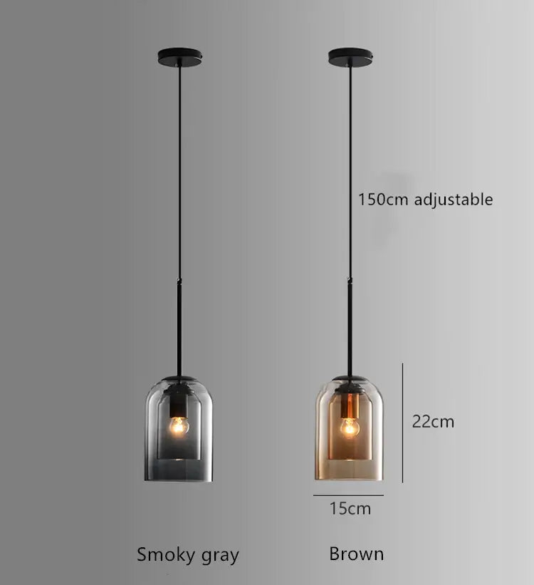 Nöro – Stijlvolle Scandinavische Glazen Hanglamp voor Keuken & Woonkamer