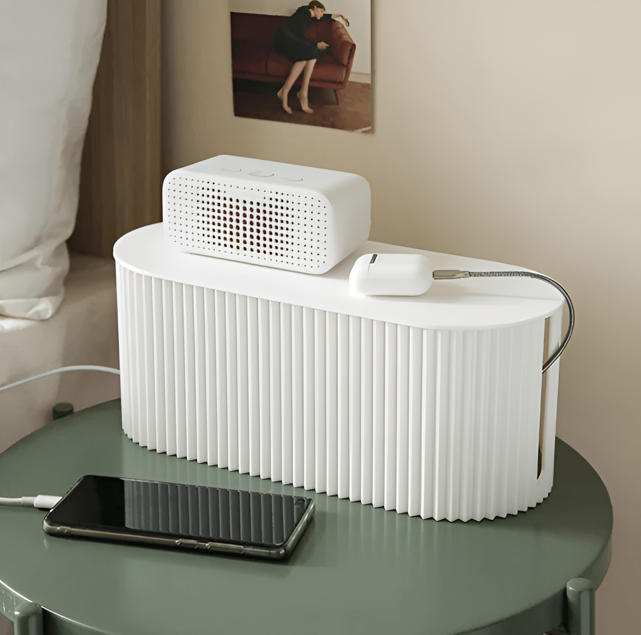 Elegante Kabelbox – Minimalistisch in Macaron Kleuren | Net & Stijlvol