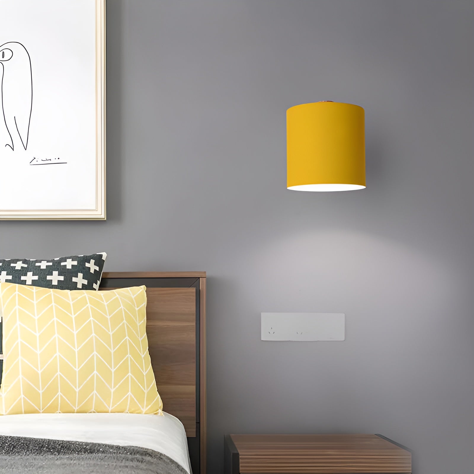 Verstelbare Scandinavische Wandlamp met Pastel Design – Warm Licht & Elegant Interieuraccent