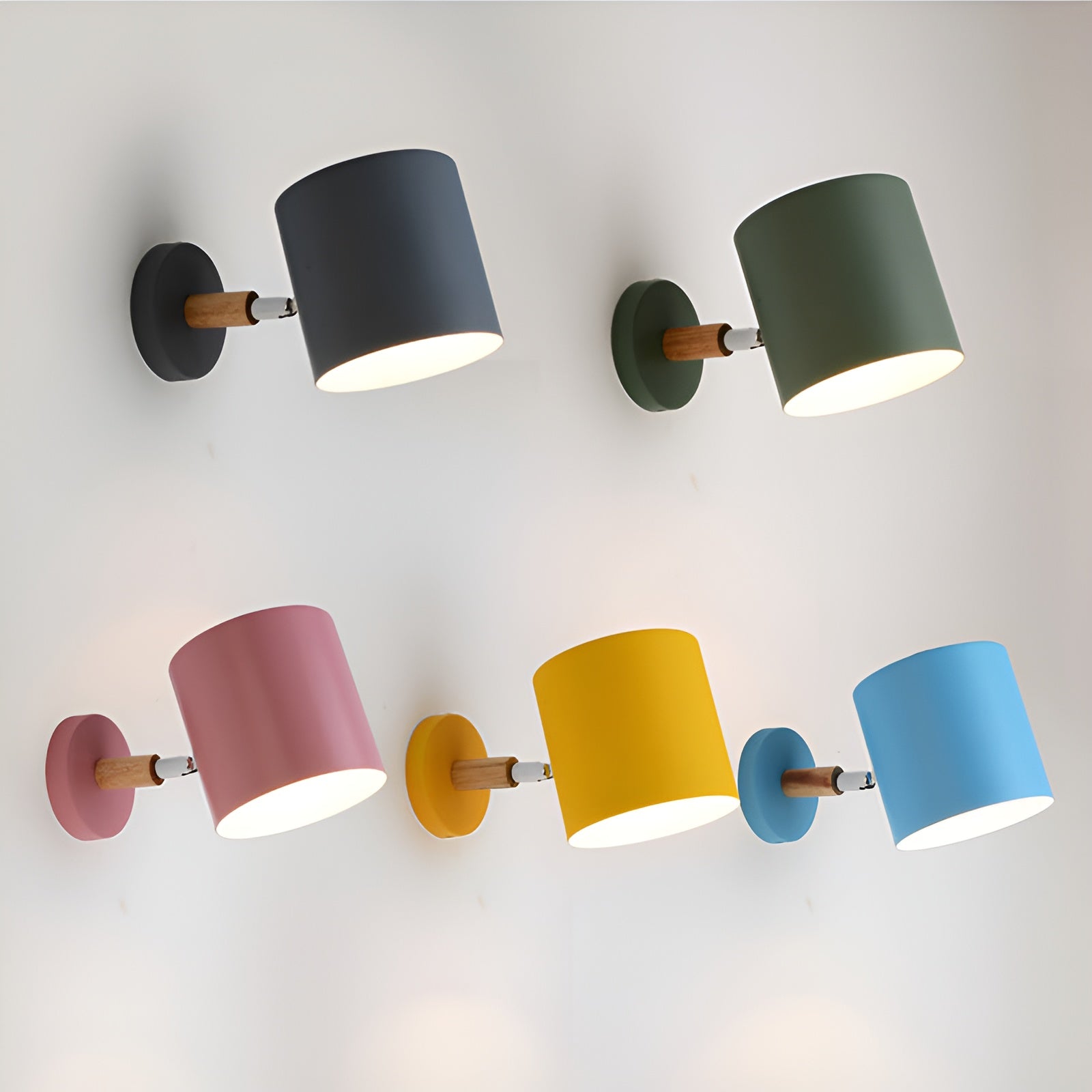 Verstelbare Scandinavische Wandlamp met Pastel Design – Warm Licht & Elegant Interieuraccent