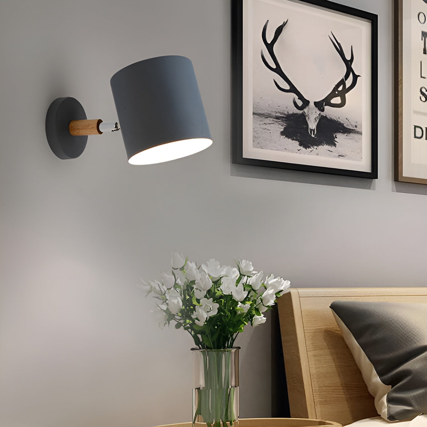 Verstelbare Scandinavische Wandlamp met Pastel Design – Warm Licht & Elegant Interieuraccent