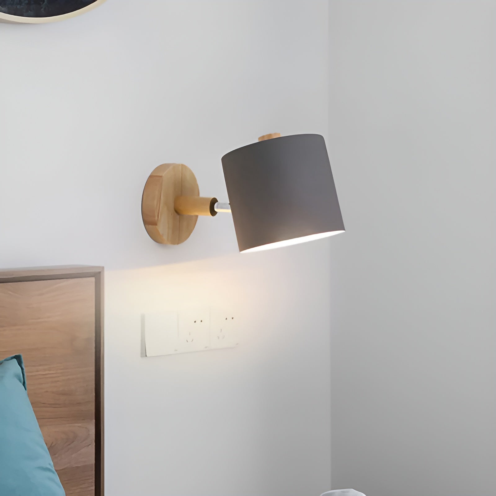 Verstelbare Scandinavische Wandlamp met Pastel Design – Warm Licht & Elegant Interieuraccent
