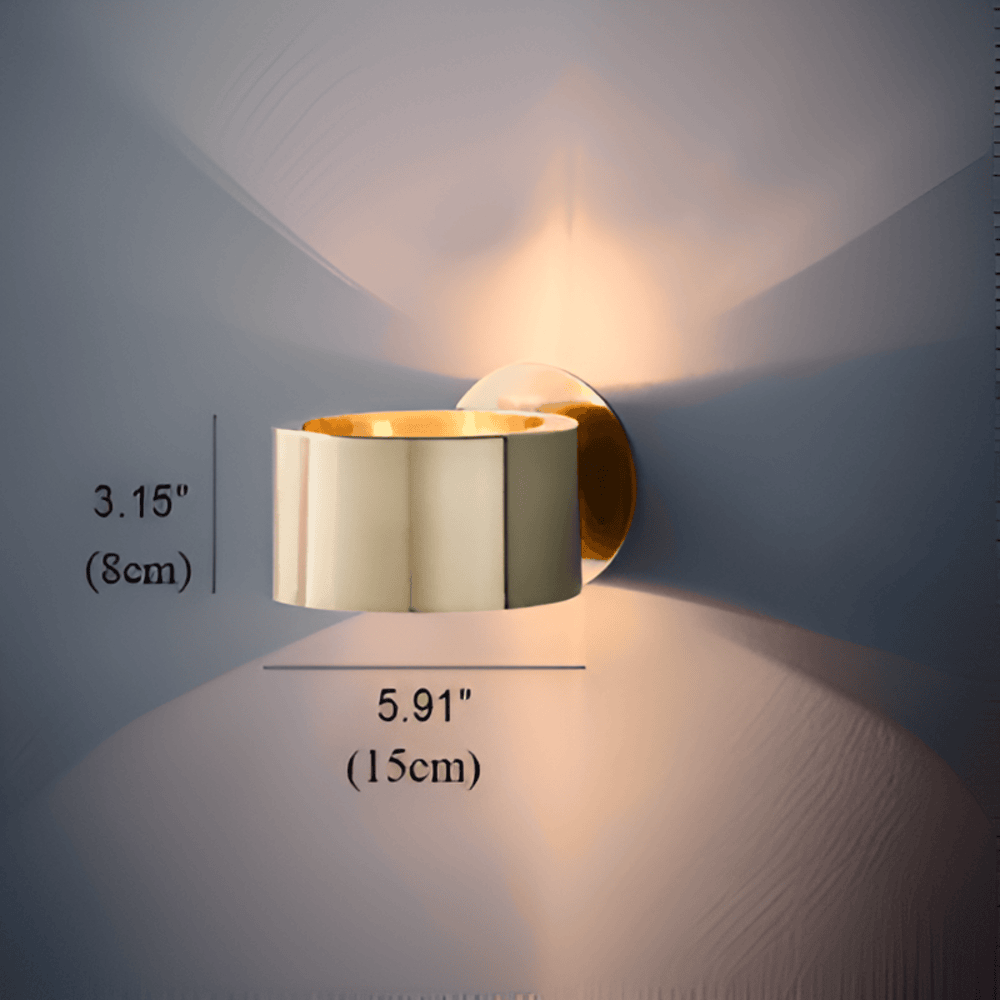 Gouden Wandlamp met Modern Scandinavisch Design