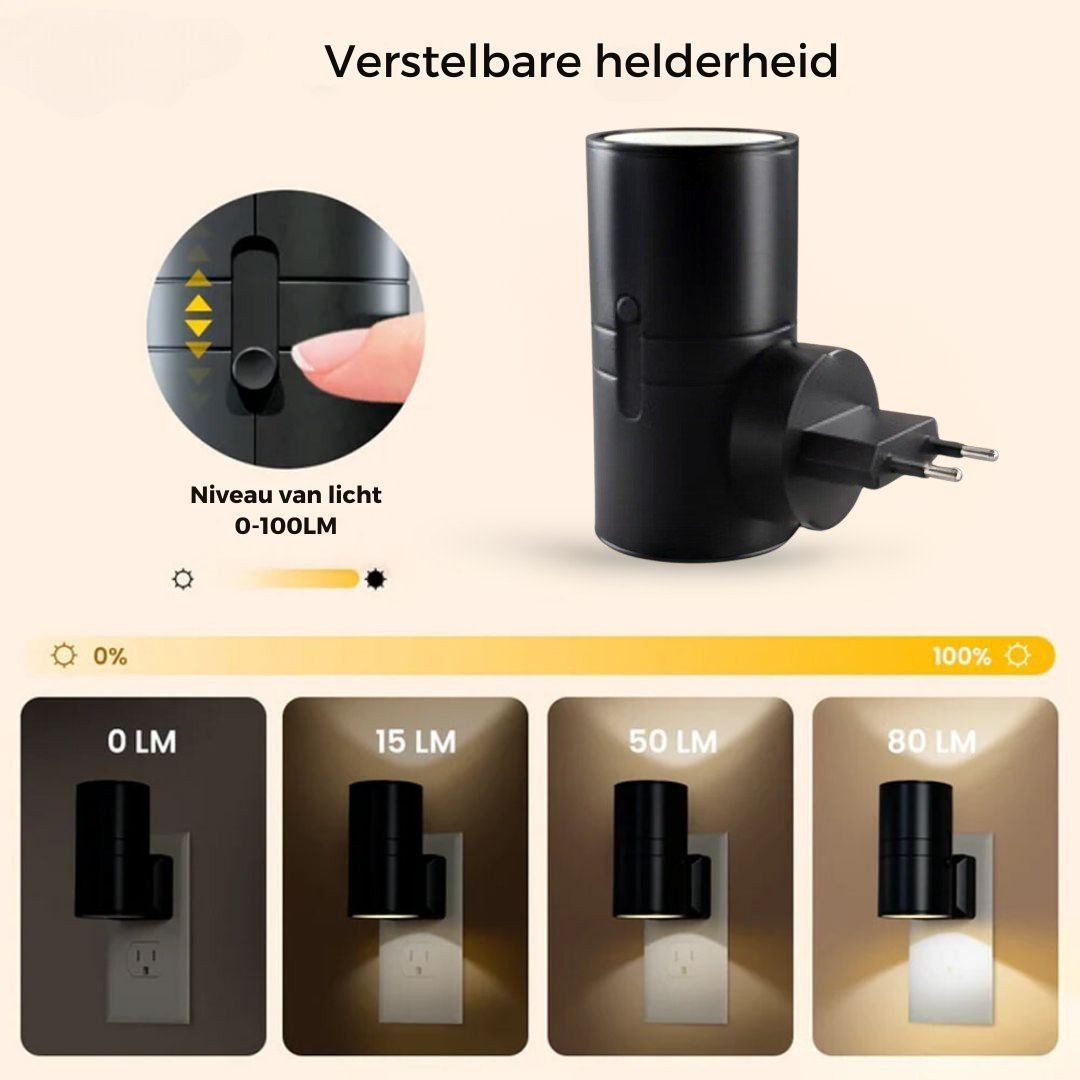 Dimbare LED Stekkerlamp met Sensor voor Moderne Interieurs