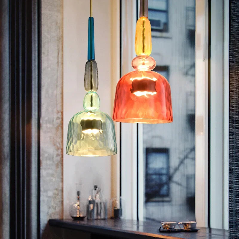 Macaron Glazen Hanglamp – Kleurrijk & Modern – Speels Design
