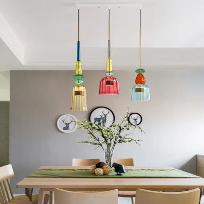 Macaron Glazen Hanglamp – Kleurrijk & Modern – Speels Design