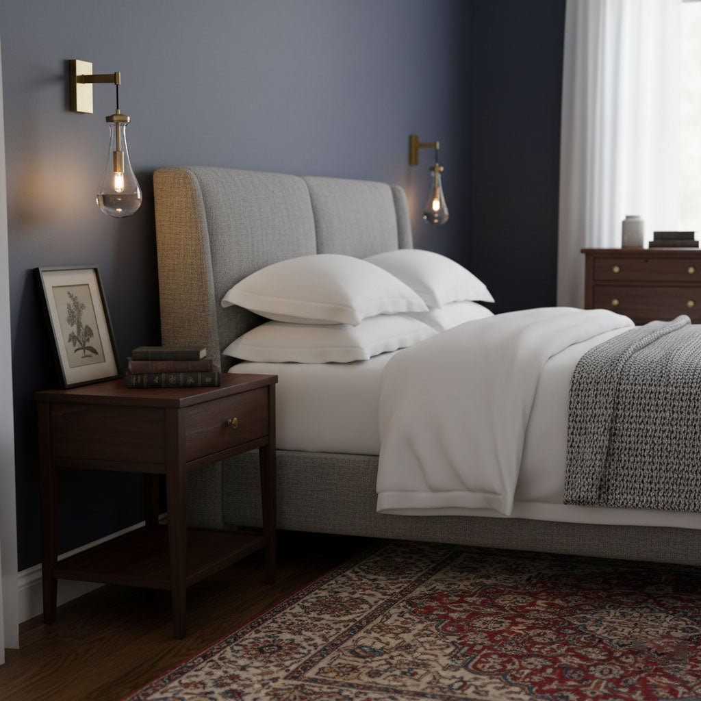 Moderne Glazen Druppel Wandlamp in Messing – Luxe Sfeerverlichting voor Interieur