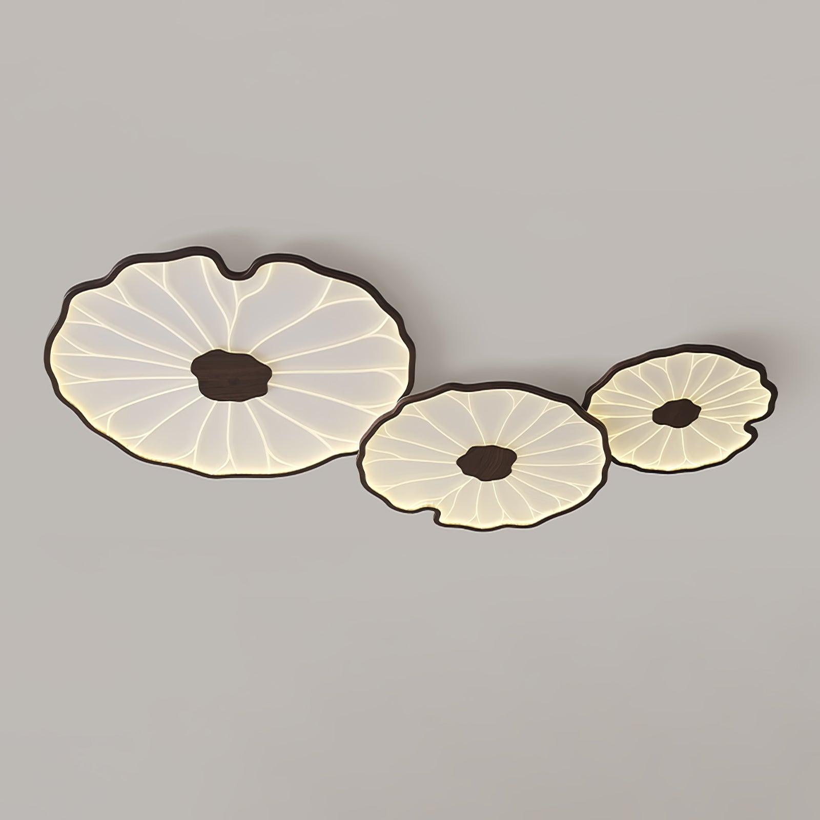 Moderne LED Plafondlamp met Houtlook Afwerking