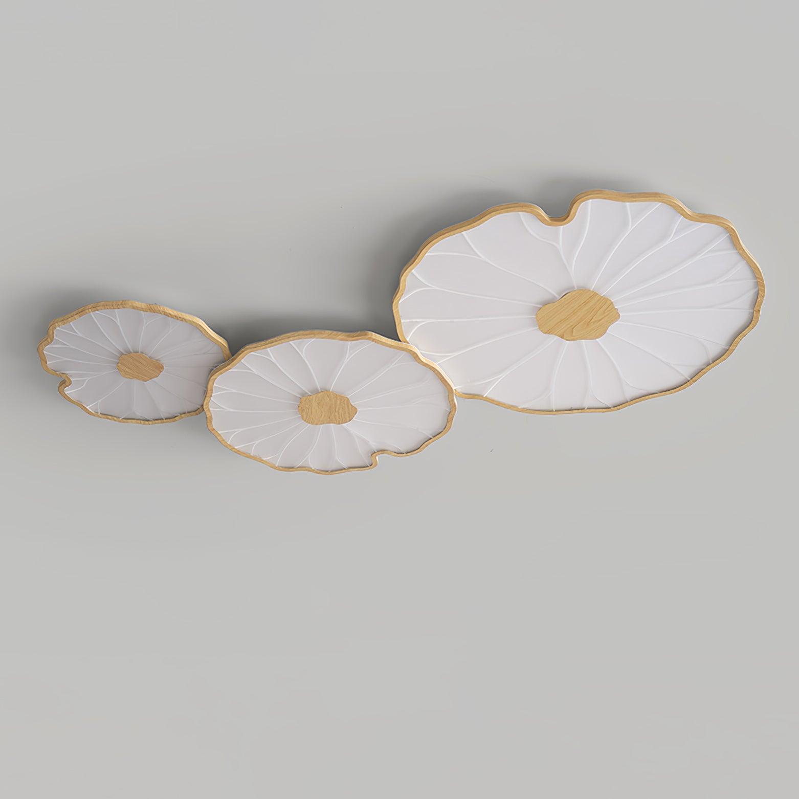 Moderne LED Plafondlamp met Houtlook Afwerking