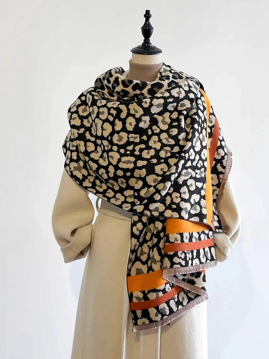 Luxe Dubbelzijdige Kasjmiermix Sjaal voor Dames – Warm & Stijlvol voor de Winter