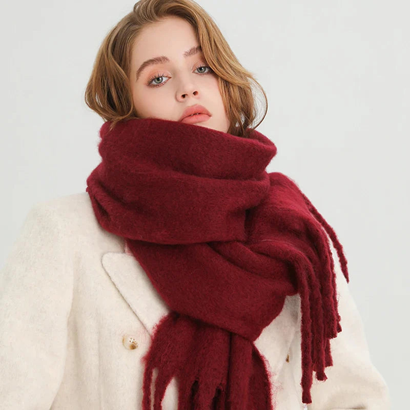 Dames Sjaal met Warm & Stijlvol Design voor Herfst en Winter