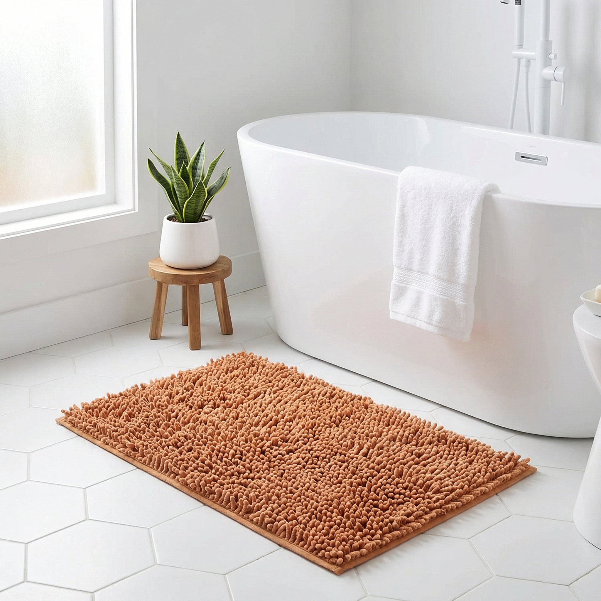 Absorberende Chenille Badmat | Zachte Antislip Microvezel Badkamermat