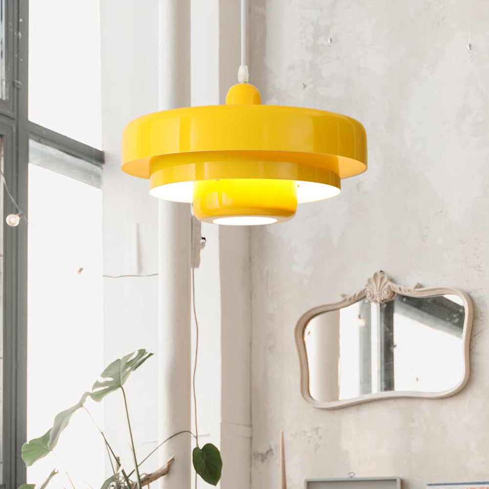 Ronde Stijlvolle IJzeren Hanglamp – Elegant Industrieel Ontwerp voor Huis & Keuken