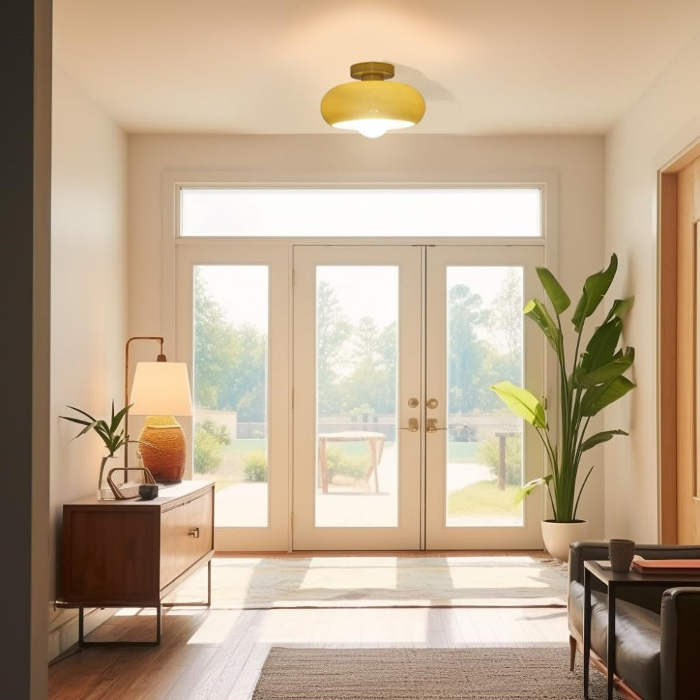 Retro Glazen Plafondlamp