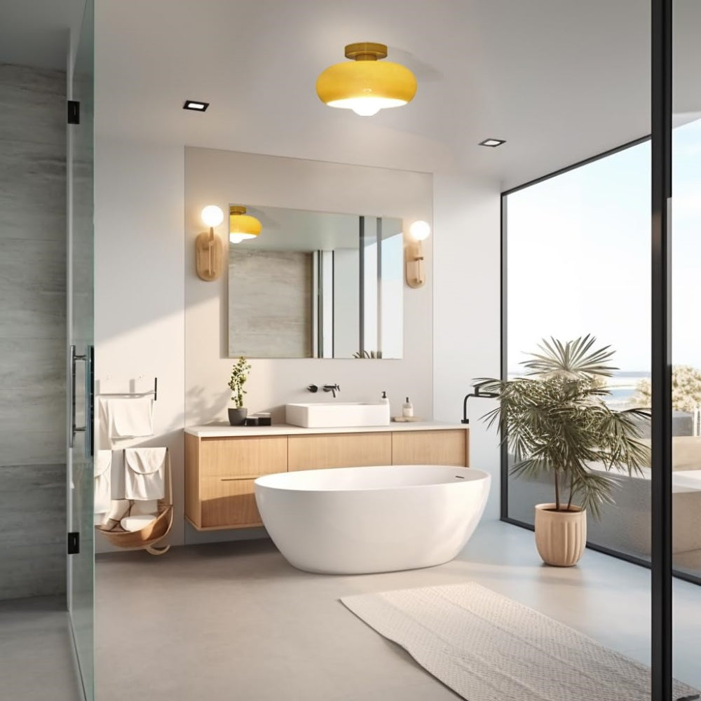 Retro Glazen Plafondlamp