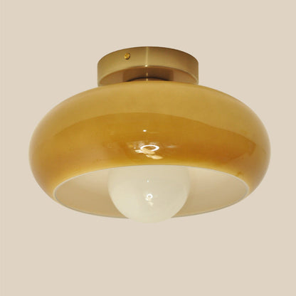 Retro Glazen Plafondlamp