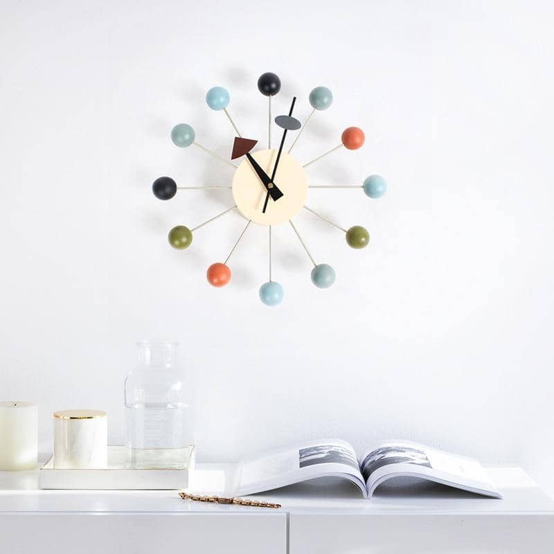 Minimalistische Abstracte Wandklok - Scandinavisch Design - 32CM
