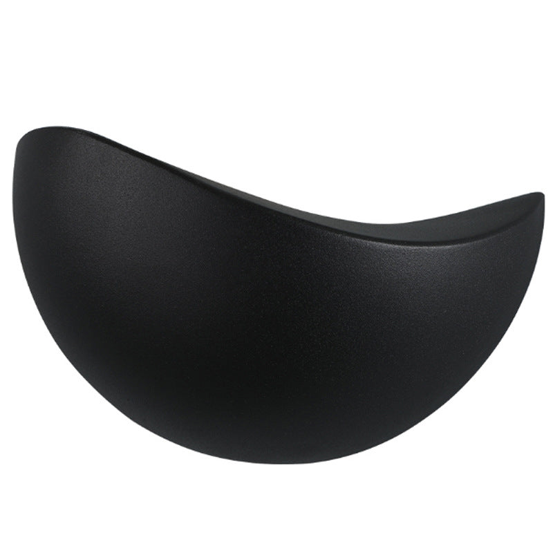 Kogi - Minimalistische halfronde LED-wandlamp van aluminium in wit en goud