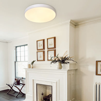 Erda – Moderne LED Plafondlamp met Acryl Kap (Zwart, 40/50 cm)