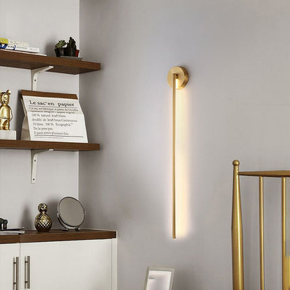 Ono - Elegant Gouden Lineaire LED Wandlamp
