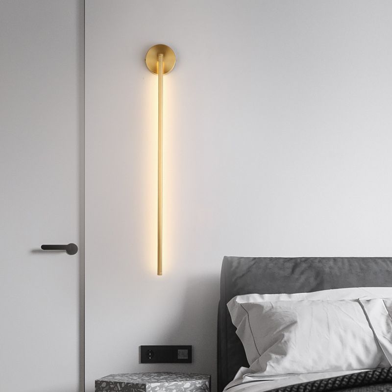 Ono - Elegant Gouden Lineaire LED Wandlamp