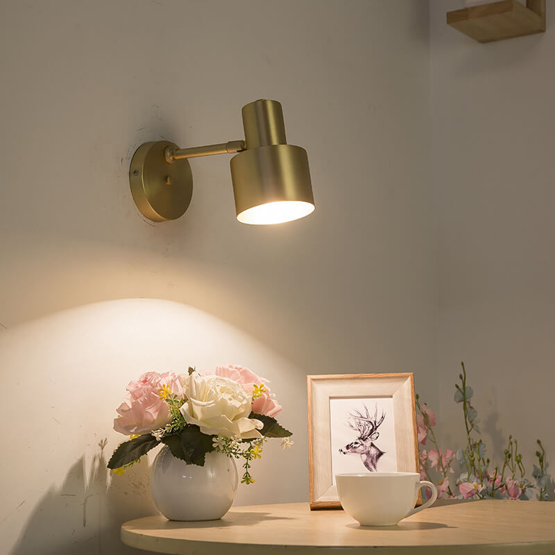Gouden Metalen Wandlamp met een Luxe Uitstraling