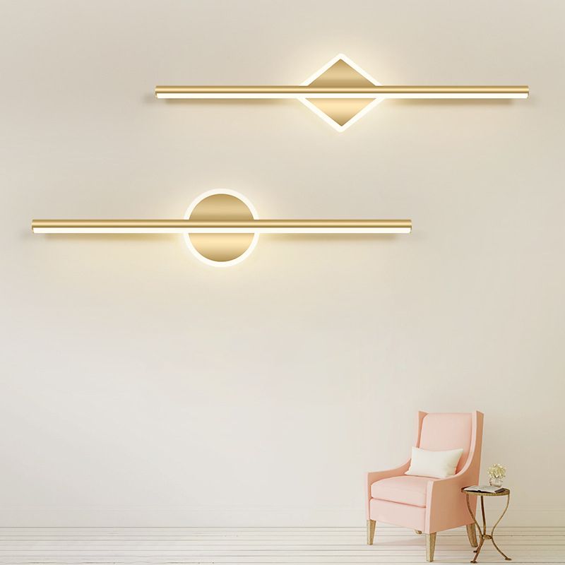 Vettio - Moderne LED wandlamp in zwart-goud met stijlvolle verlichting
