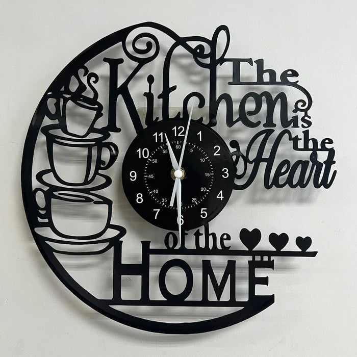 Large Minimalist Wall Clock – Silent Kitchen Clock with Large Numbers