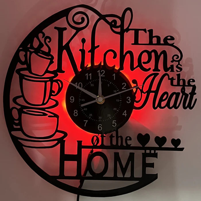 Large Minimalist Wall Clock – Silent Kitchen Clock with Large Numbers