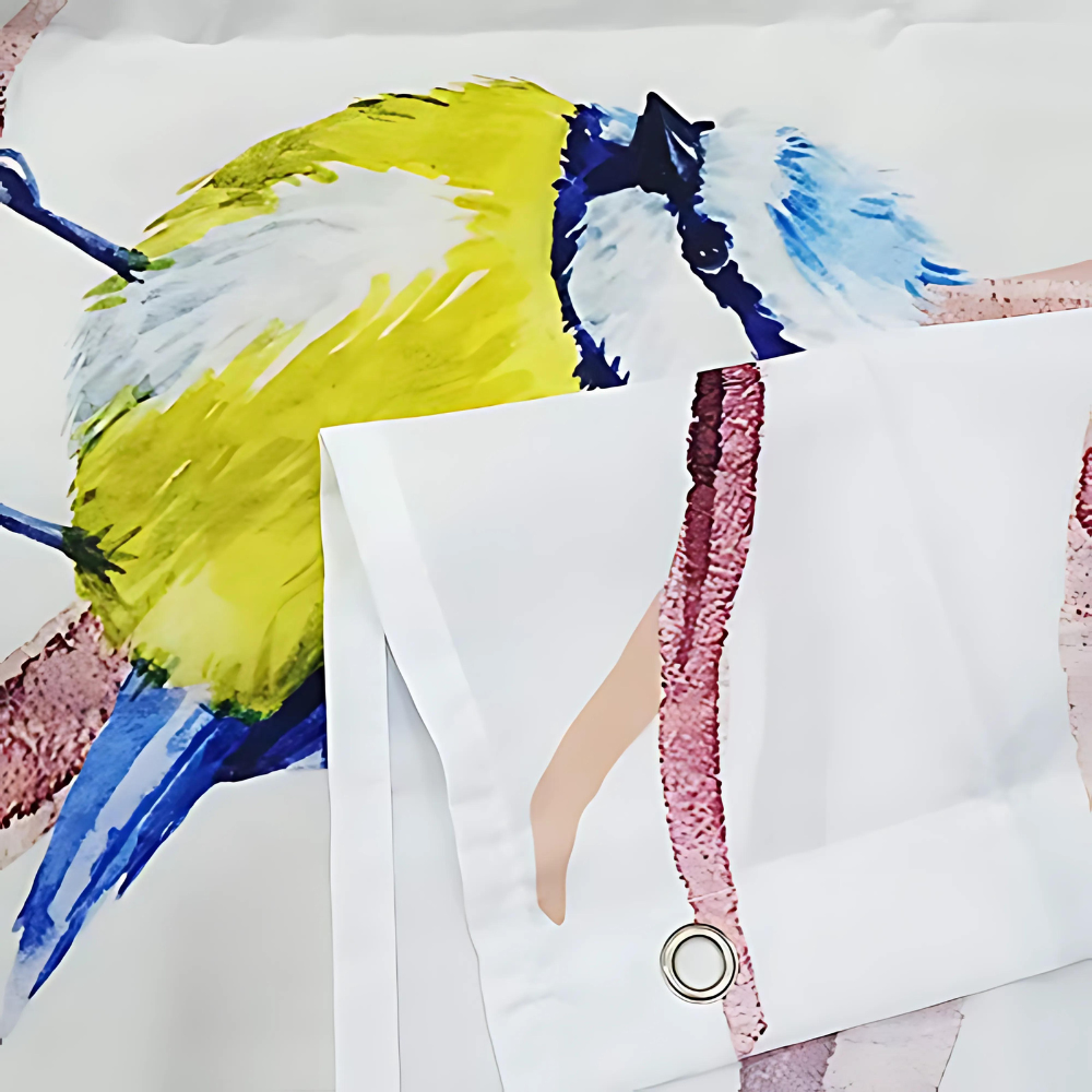Waterdicht Douchegordijn Met Vogel- & Takkenmotief | Polyester Badkamergordijn