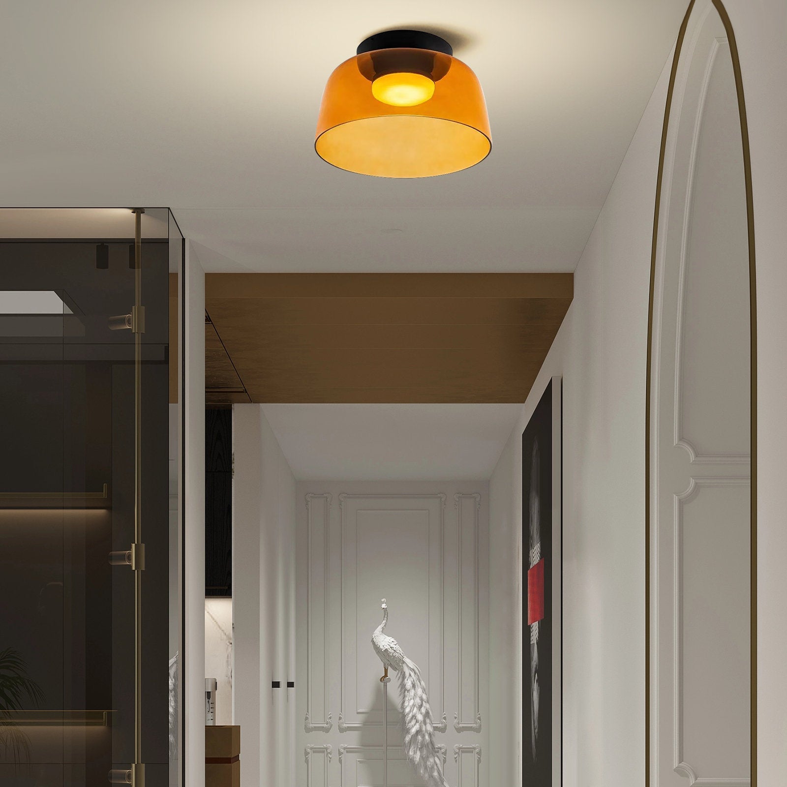 Moderne Designer Glas Plafondlamp