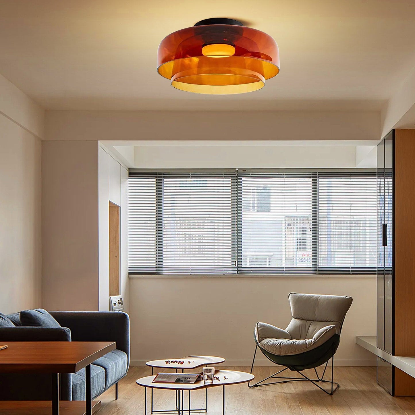 Moderne Designer Glas Plafondlamp