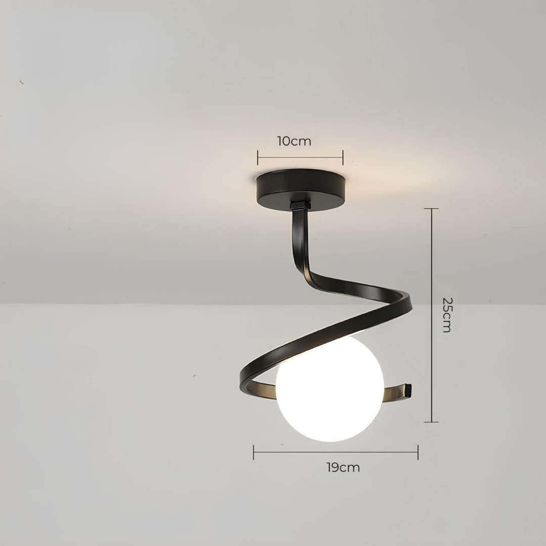 Moderne Plafondlamp met Glazen Bol – G9 Design Plafondverlichting