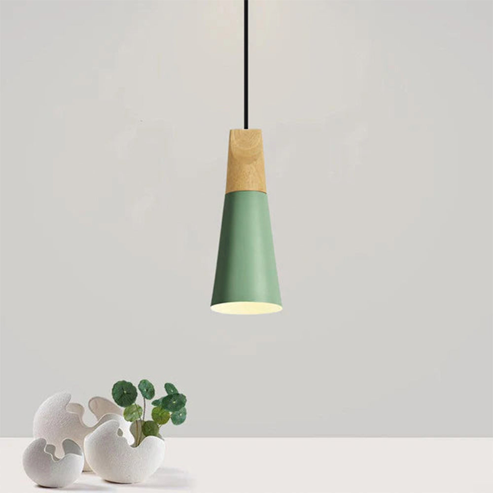 Ovia – Scandinavische Hanglamp van Hout & Aluminium