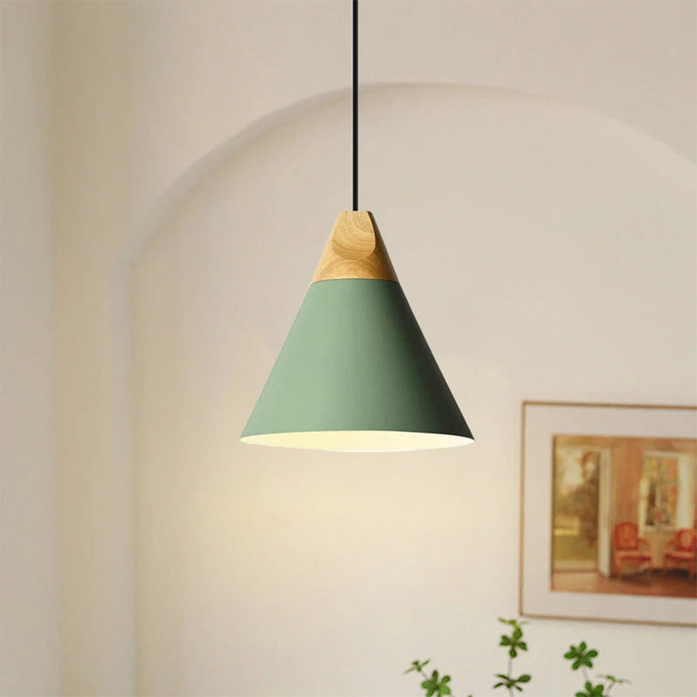 Ovia – Scandinavische Hanglamp van Hout & Aluminium