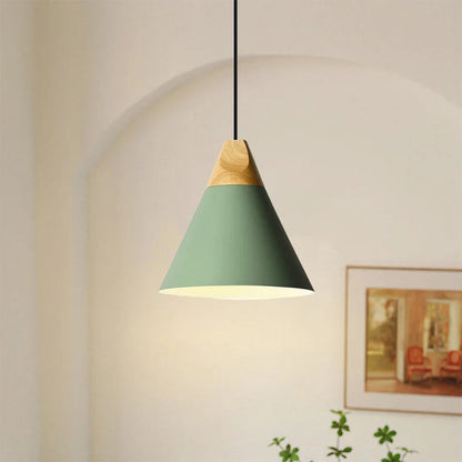 Ovia – Scandinavische Hanglamp van Hout & Aluminium