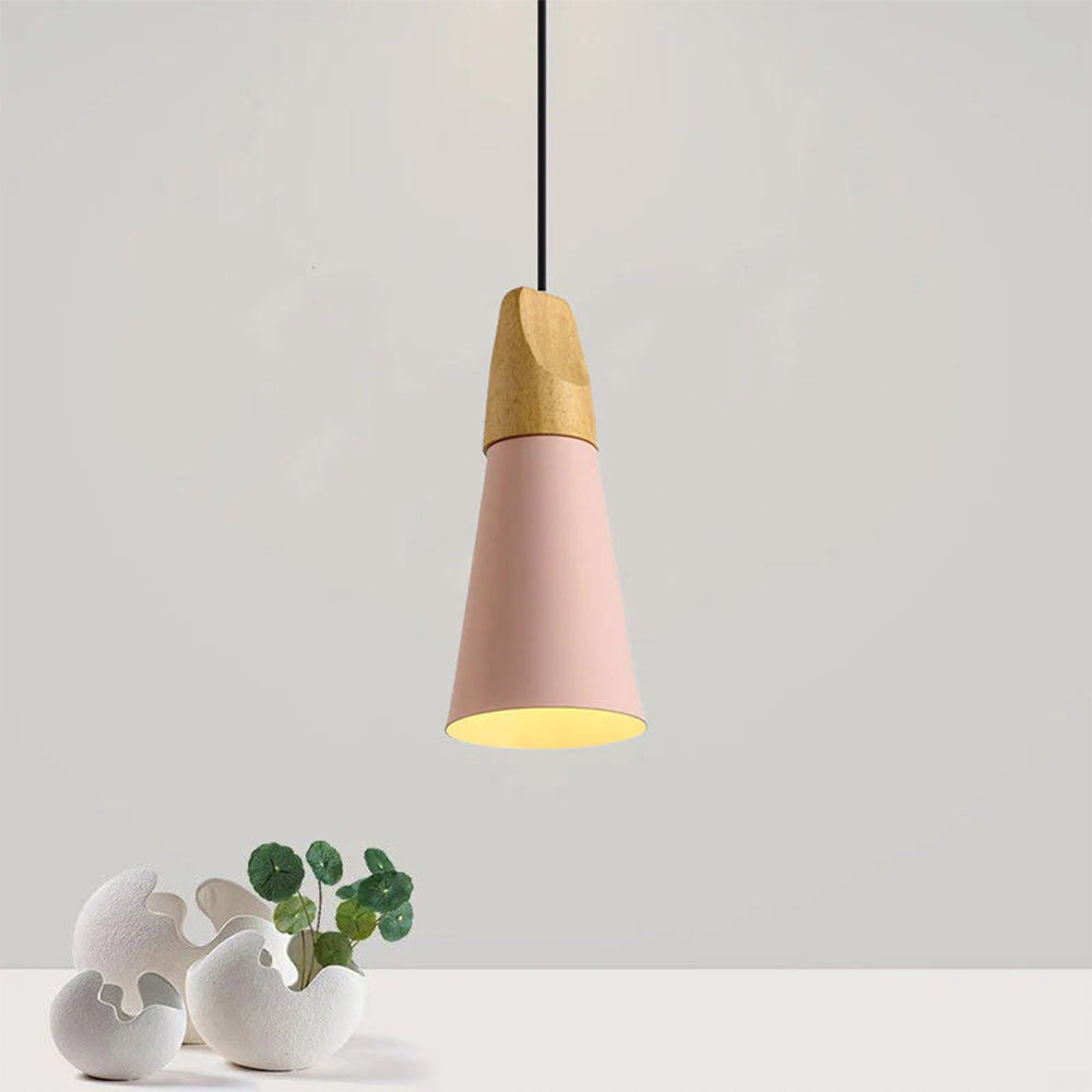 Ovia – Scandinavische Hanglamp van Hout & Aluminium