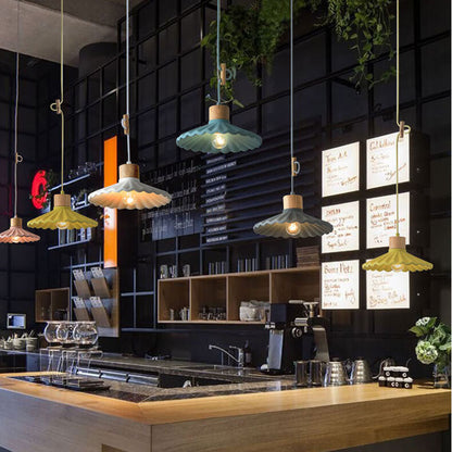 Kleurrijke Cementen Hanglamp – Moderne Stijl met Verstelbaar Snoer