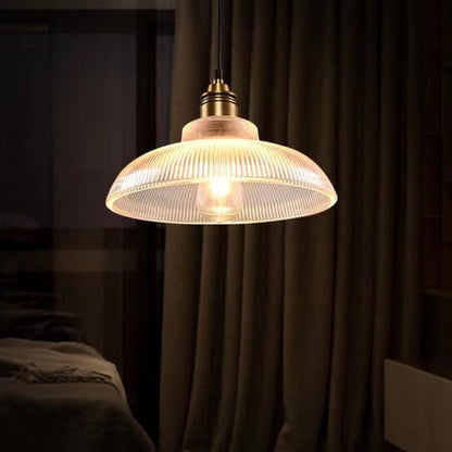 Moderne Glazen Hanglamp – Amber of Doorzichtig met Verstelbaar Snoer