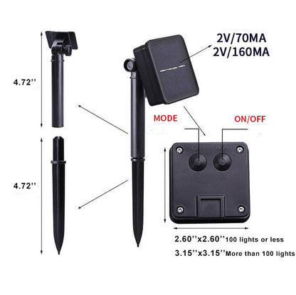 Stijlvolle Marokkaanse LED String Light – 20/30/50 Lampjes voor Binnen & Buiten