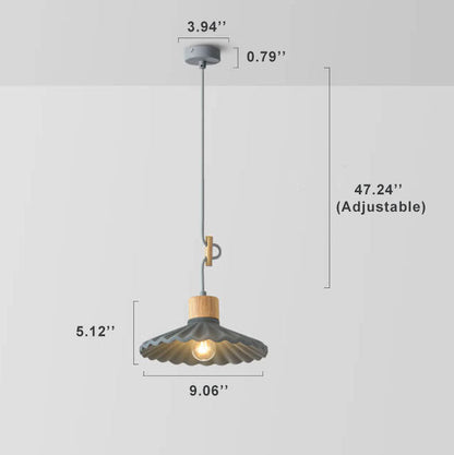 Kleurrijke Cementen Hanglamp – Moderne Stijl met Verstelbaar Snoer