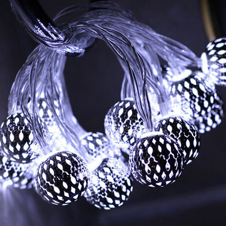 Stijlvolle Marokkaanse LED String Light – 20/30/50 Lampjes voor Binnen & Buiten