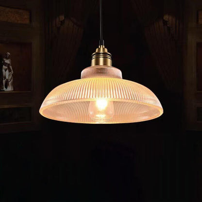 Moderne Glazen Hanglamp – Amber of Doorzichtig met Verstelbaar Snoer