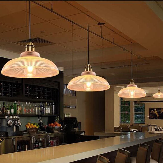 Moderne Glazen Hanglamp – Amber of Doorzichtig met Verstelbaar Snoer