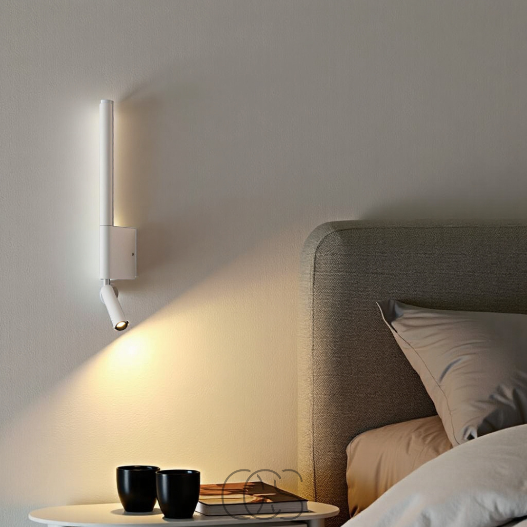 Saga – LED Wandlamp met Flexibele Leeslamp