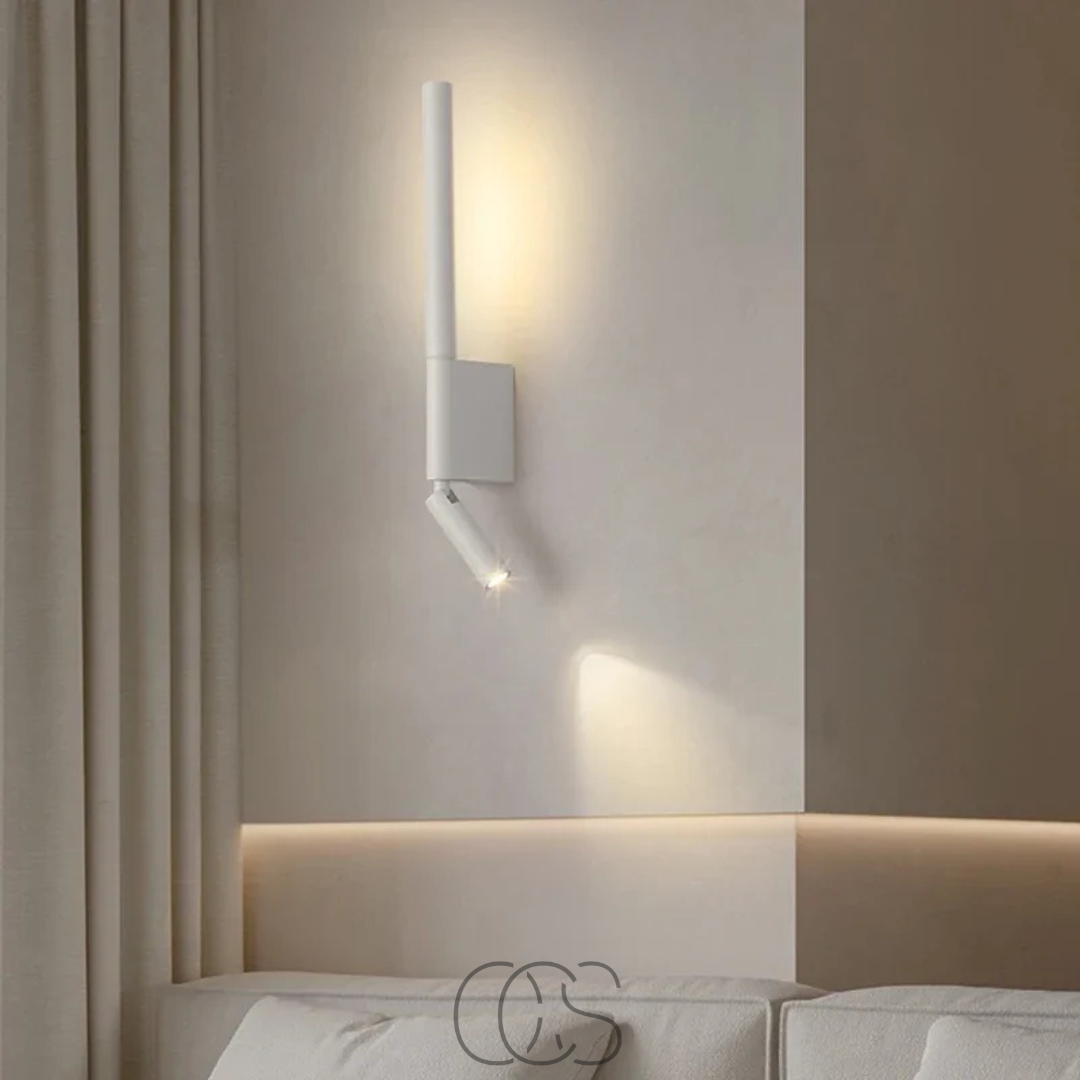 Saga – LED Wandlamp met Flexibele Leeslamp